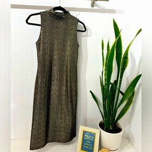 ONE CLOTHING METALLIC BOYCON DRESS SIZE MEDIUM